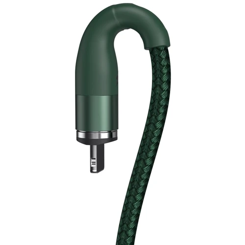 Кабель Baseus USB Cable to Lightning Zinc Magnetic Safe Fast 2.4A 1m Green (CALXC-K06): Длина 1 м