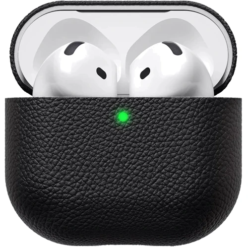 Чохол KeyBudz Artisan Series Leather Black (AP4_S3_BLK) для Apple AirPods 4 фото 3