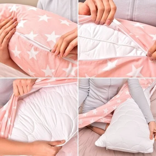 Наволочка IDEIA S-Form бязь пудра 40х130 см (4820227284504)