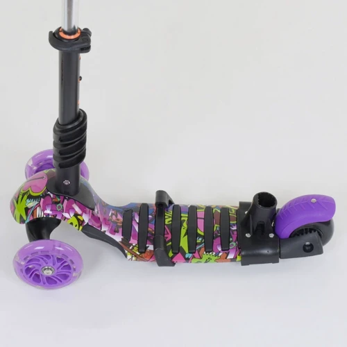 Самокат дитячий 5 в 1 Best Scooter Сонечко фіолетовий (13400): Тип гальма ножной