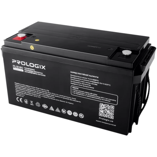 Prologix 12V - 80Ah AGM (PL12-80): Тип Аккумулятор