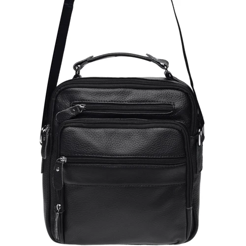 Мужская сумка планшет Borsa Leather черная (K15112-black): Пол Мужской
