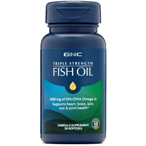 GNC Triple Strength Fish Oil Рыбий жир 30 капсул