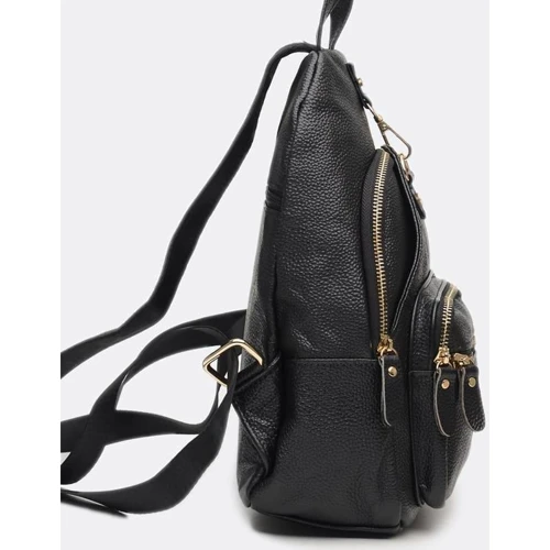 Женский рюкзак Borsa Leather черный (K1162-black): Страна производитель Тайвань