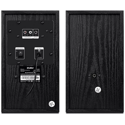Акустическая система SVEN SPS-625 Black: Выходная мощность колонок 40 Вт