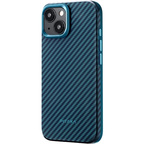 Чехол для iPhone Pitaka MagEZ Case Pro 4 Twill 1500D Black/Blue (KI1508PMP) for iPhone 15 Pro Max