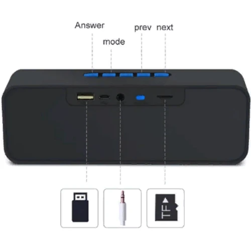Акустика Bluetooth Колонка Music Megabass A2dp Stereo SC-211 Red: Производитель Megabass