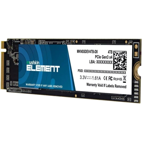 Mushkin Element 4 TB (MKNSSDEV4TB-D8): Интерфейс подключения M.2 (PCI-E)