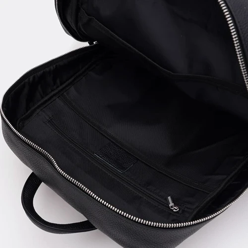 Чоловічий рюкзак Ricco Grande чорний (K18509-3bl-black): Фактура Матовая, Зернистая