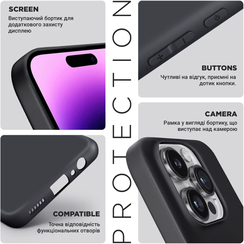 Чехол для телефонов ArmorStandart Matte Slim Fit Camera cover Black for Tecno Spark 30 4G (KL6) (ARM81370): Совместимость Tecno Spark 30 4G (KL6)