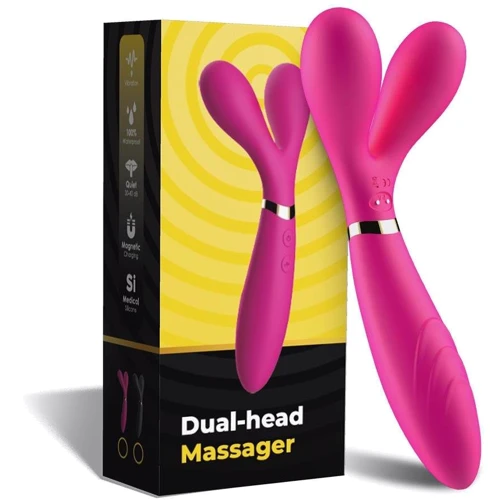 Вибратор BOSS Dual-head Massager Pink