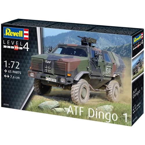 Сборная модель-копия Revell Бронеавтомобиль ATF Dingo 1 уровень 4 масштаб 1:72: Тип модели бронетехника