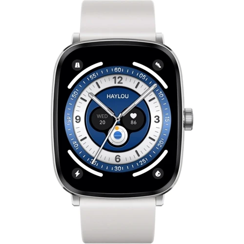 Смарт-часы Haylou RS5 (LS19) White: Дисплей 2.01" AMOLED (502x410)