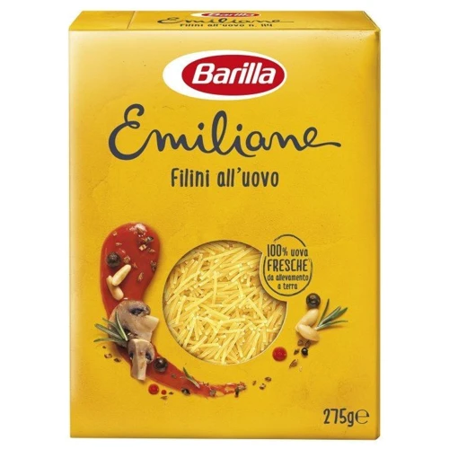 Макарони Barilla Emiliane Filini All'uovo (з яйцем), 275 г (WT4116)