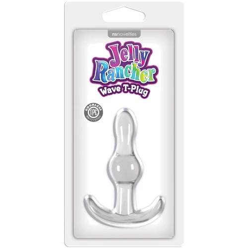 Ns Novelties Jelly Rancher Wave анальная пробка 8.5x2.8 см, прозрачный