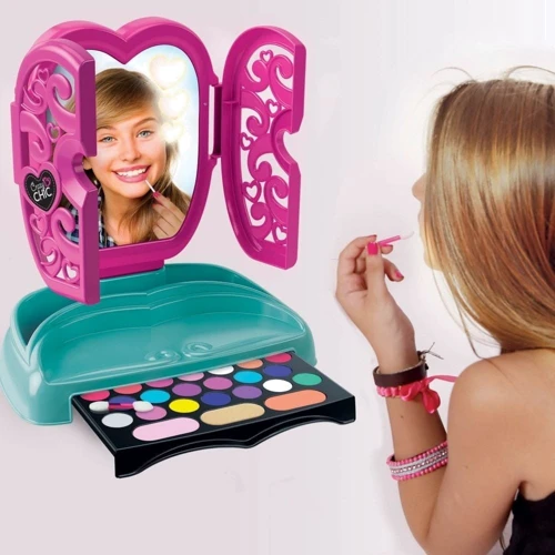 Набор детской косметики для макияжа Clementoni The Make-Up Mirror серия Crazy Chic (8005125185412) фото 4