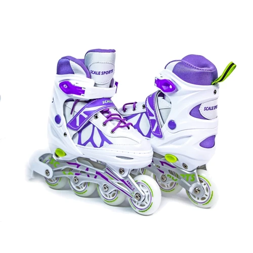 Ролики Scale Sports White-Violet (размер 34-37) LF 601A-M-1