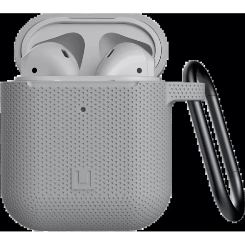 Чохол для навушників Urban Armor Gear UAG [U] Silicone Case Grey (10250K313030) for Apple AirPods 1/2: Особливості З карабіном