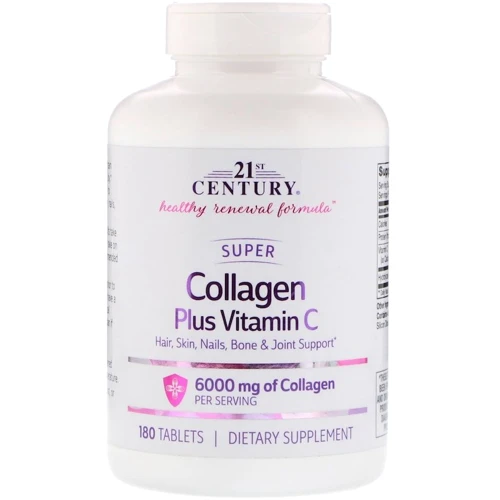 21st Century Super Collagen Plus Vitamin C 6000 mg 180tablets