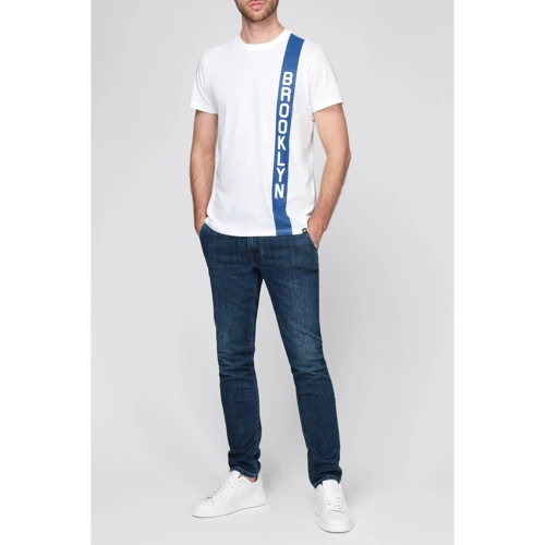Футболка 47 Brand LA Dodgers Cooperstow Stripe D (308407-FS) M біла з принтом: Країна виробник Китай