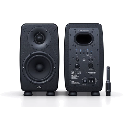 Студийный монитор IK MULTIMEDIA iLoud Precision 5: Мощность 135Вт RMS (biamp 110Вт НЧ, 25Вт ВЧ)