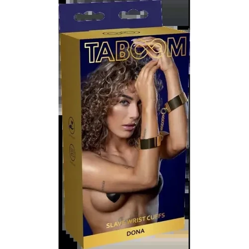 Наручники металлические Taboom Slave Wrist Cuffs (золотой)