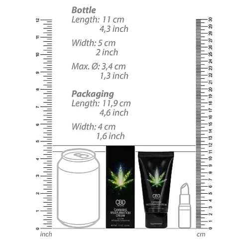 Стимулирующий крем для мужчин Shots - CBD Cannabis Masturbation Cream For Him, 50 ml