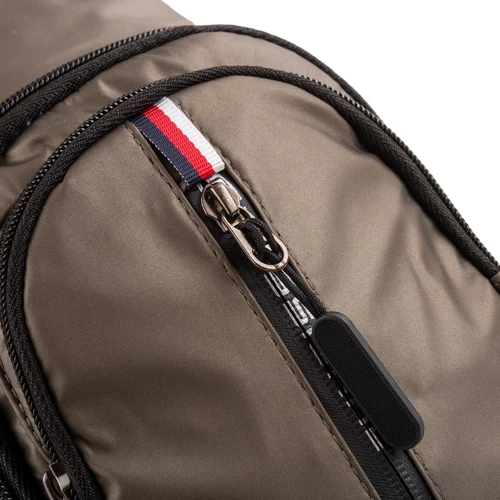 Чоловіча сумка-слінг Valiria Fashion сіра (3DETAU9907-10): Тип ручки Коротка ручка, Плечовий ремінь