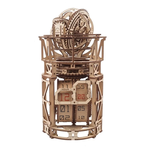 Механічний 3D пазл UGEARS Астроном настільний годинник з турбійоном (70162): Вид наука и техника