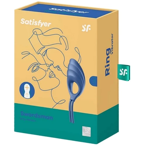 Віброкільце Satisfyer Swordsman blue