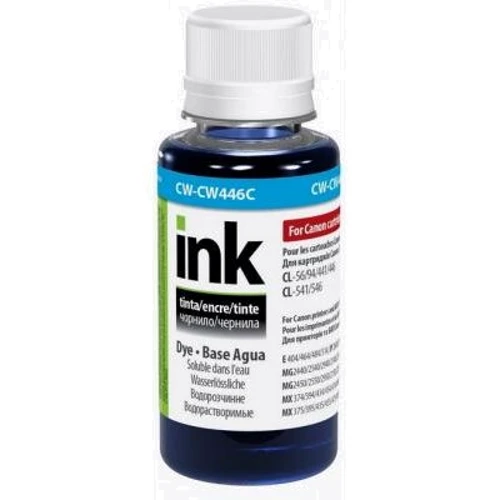 Чорнило ColorWay Canon CL-446 100мл Cyan (CW-CW446C01): Колір Cyan