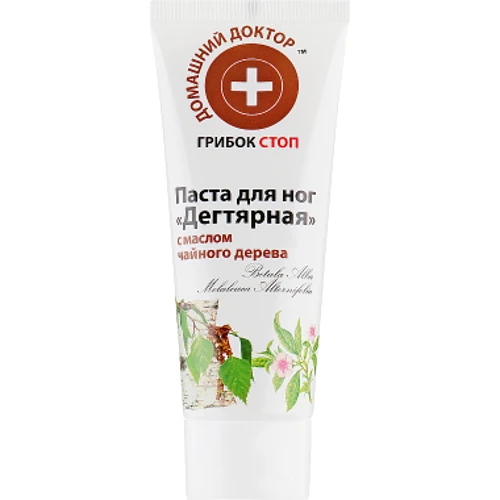Домашній Лікар Паста для ніг дігтярна 75 ml: Призначення Протигрибковий, Харчування, зволоження