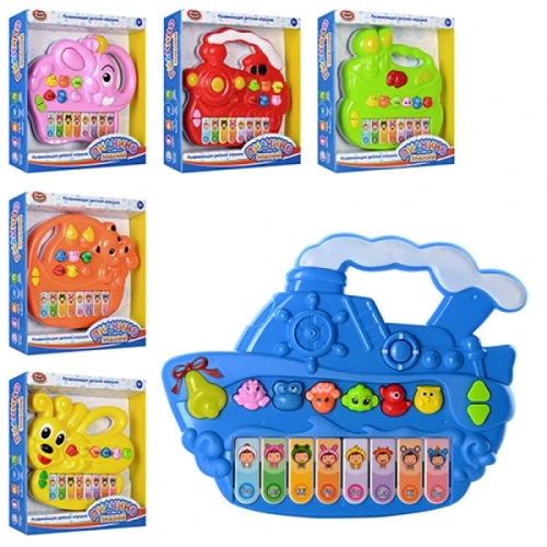 Пианино Joy Toy 7252 ABCDEF свет,звуки животных,6 видов