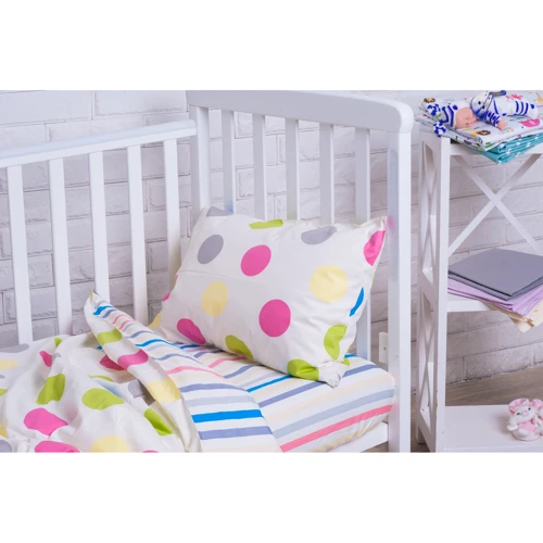 Постельное белье для новорожденных Royal Dream (Веселые горохи) 60х120; 70х140