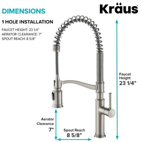 Смеситель для кухонной мойки Kraus KPF-1683SFS