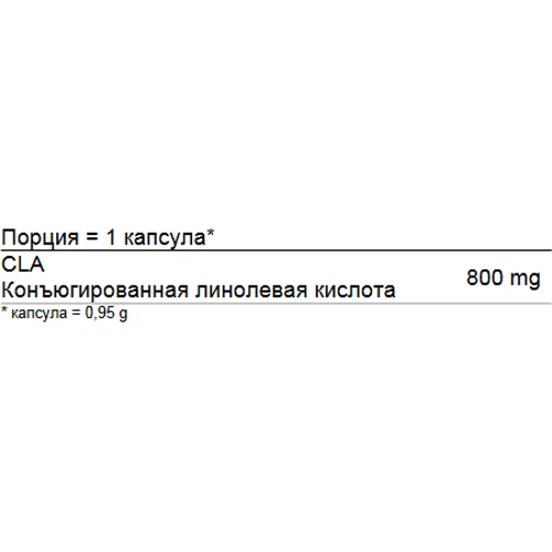 Амінокислота для спорту Dion Sportlab CLA PRO 800 mg 60 caps: Смак Без смаку