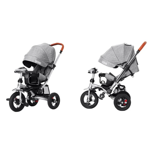 Велосипед триколісний Tilly Travel Сірий льон (T-387/1 GREY): Тип Велосипед-коляска