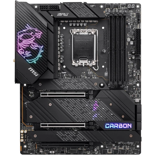 MSI MPG Z690 CARBON WIFI: Дополнительно Радиатор на VRM, Поддержка UEFI, Поддержка RAID, Адаптер Wi-Fi