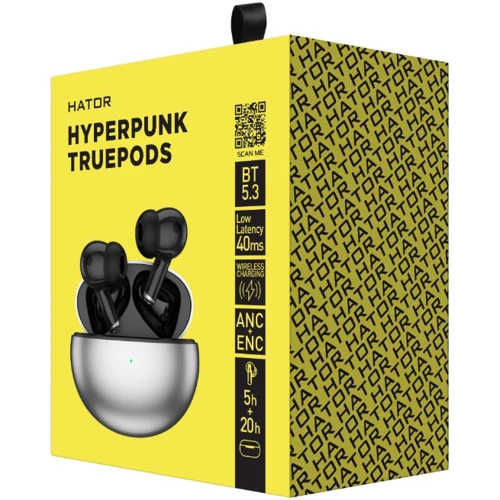 Навушники Hator Hyrerpunk Truepods Black (HTA-430): Опір навушників (Ом) 32
