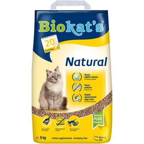 Наполнитель для кошачьего туалета Biokat's Natural New 5 кг (4002064617251)