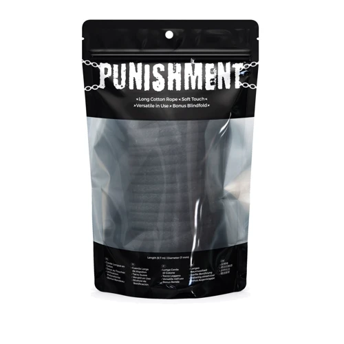 Веревка для шибари Punishment - Bondage Rope – Black