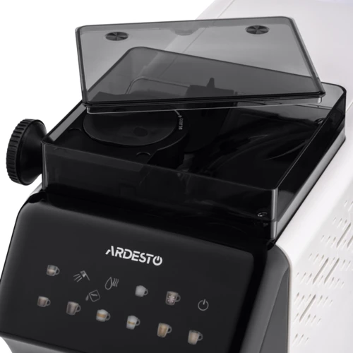 Кофеварка Ardesto FCM-FA900W: Емкость контейнера для зерен, г 150