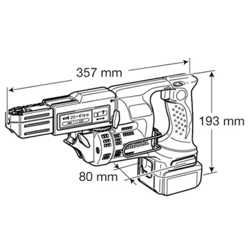 Шуруповерт аккумуляторный Makita BFR440RFE: Тип инструмента безударный
