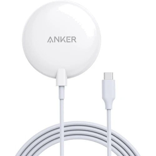 Зарядний пристрій ANKER Wireless Charger MagSafe PowerWave 15W White (A2565G21) для iPhone 16 I 15 I 14 I 13 I 12 series