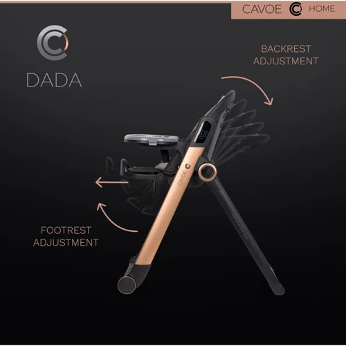 Стульчик для кормления - качели Cavoe Dada Meteorite (EH/CA/DADA/ME): Наклон спинки 5 положений