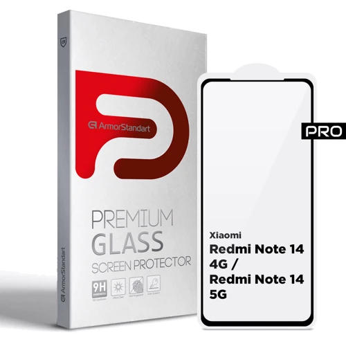 ArmorStandart Tempered Glass Pro Black for Xiaomi Redmi Note 14 5G (ARM79680)