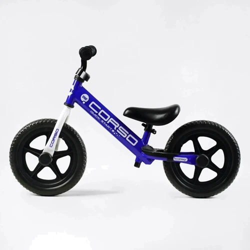 Беговел Corso Sprint 12" синий (JR-96033): Цвет синий