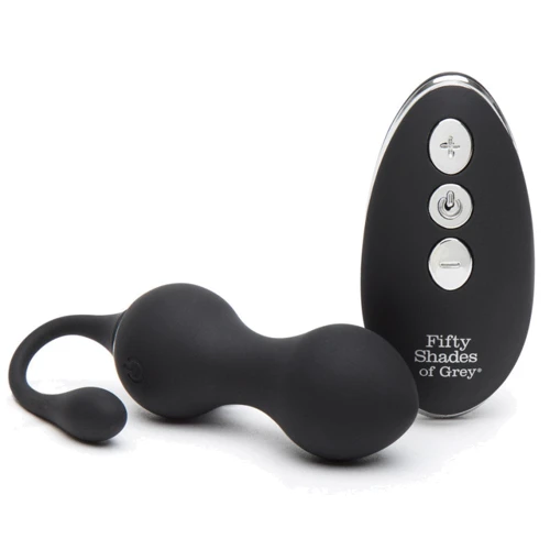 Вагинальные шарики Fifty Shades of Grey Relentless Vibration с вибрацией и пультом 40 г