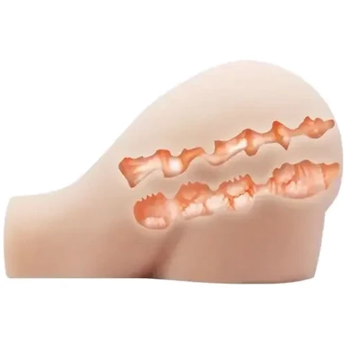 Мастурбатор с вибрацией LYBAILE Crazy Bull Masturbator Vagina and Ass Vibrating Flesh