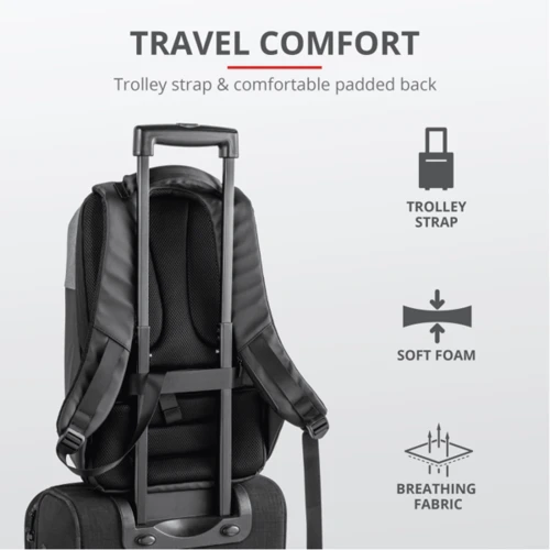 Сумка для ноутбука Trust 16" Backpack Nox Anti-Theft Black фото 10